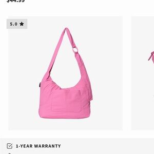 Pink Thread Slouchy Bag